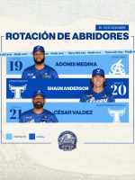 Licey anuncia rotación para próximos tres partidos