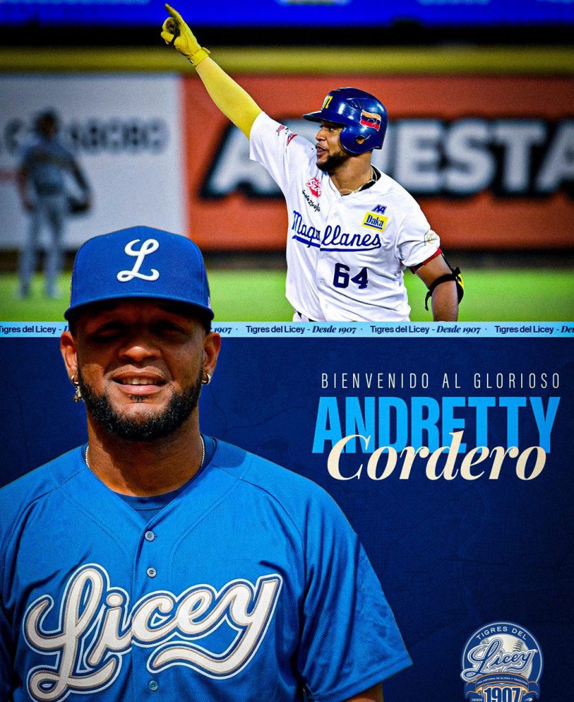 Licey firma al agente libre Andretty Cordero