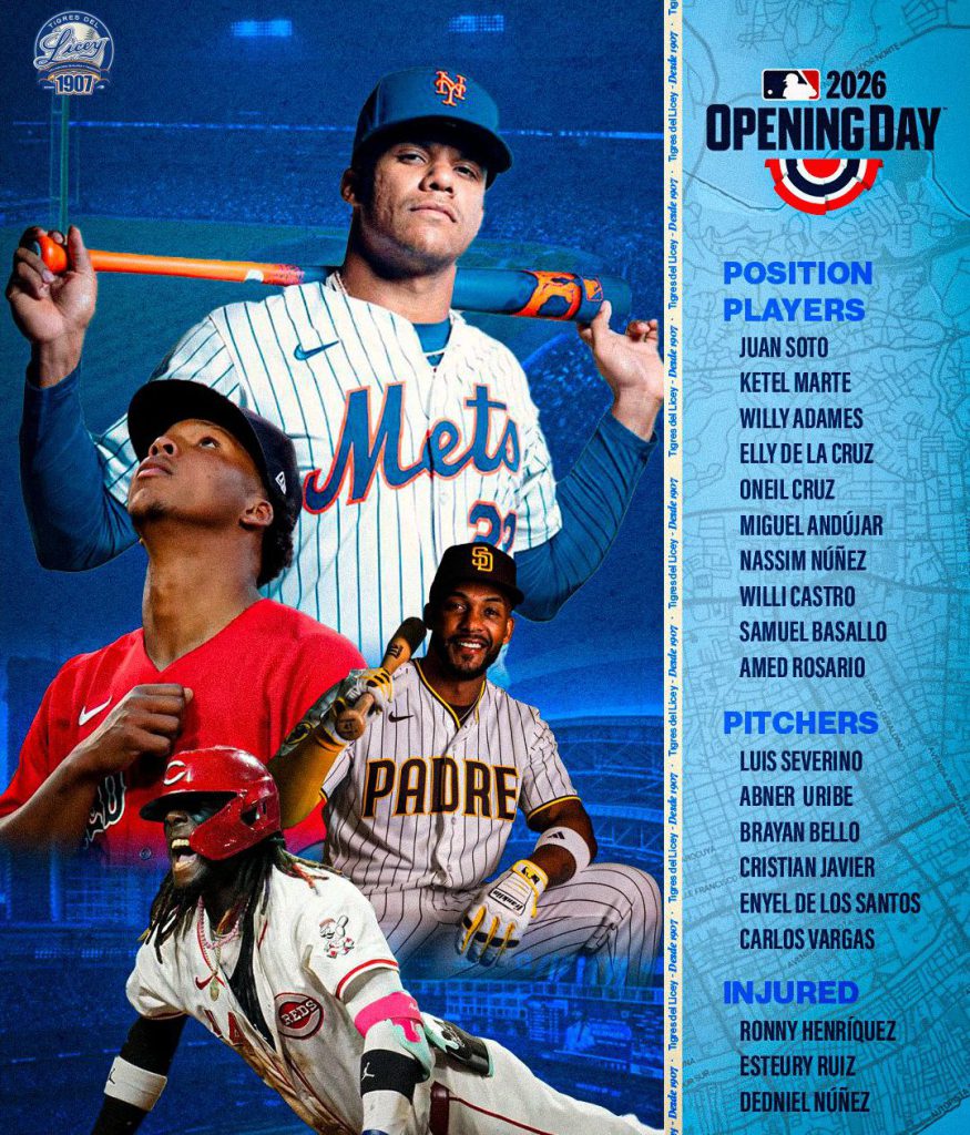 Licey tiene a 16 jugadores en nóminas día inaugural de GL Licey tiene a 16 jugadores en nóminas día inaugural de GL