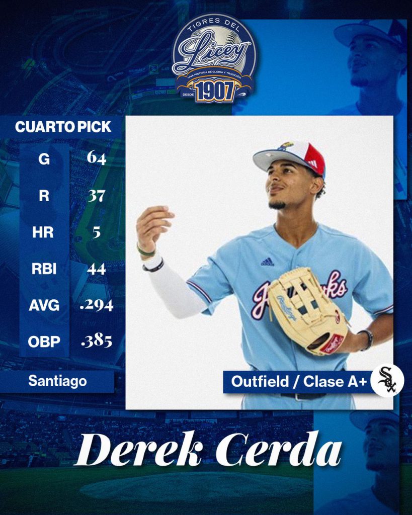 Conoce a Derek Cerda, cuarto pick del Licey en Draft de Novatos Conoce a Derek Cerda, cuarto pick del Licey en Draft de Novatos