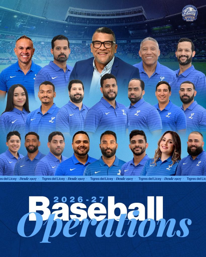 Licey anuncia su staff operaciones de béisbol 2026-27 Licey anuncia su staff operaciones de béisbol 2026-27