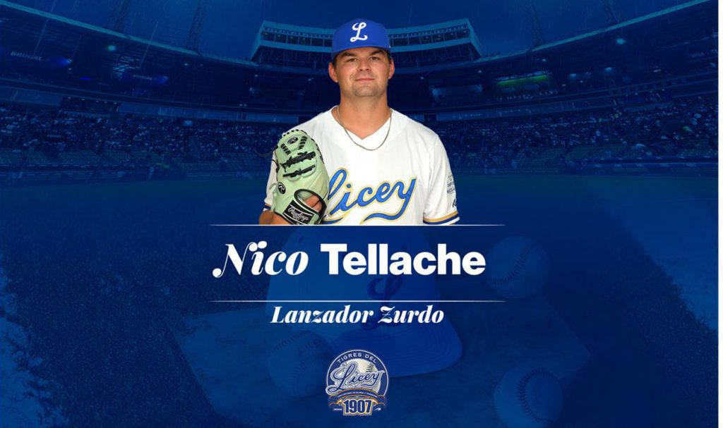 Nico Tellache vuelve a vestirse de gloria con el Licey Nico Tellache vuelve a vestirse de gloria con el Licey