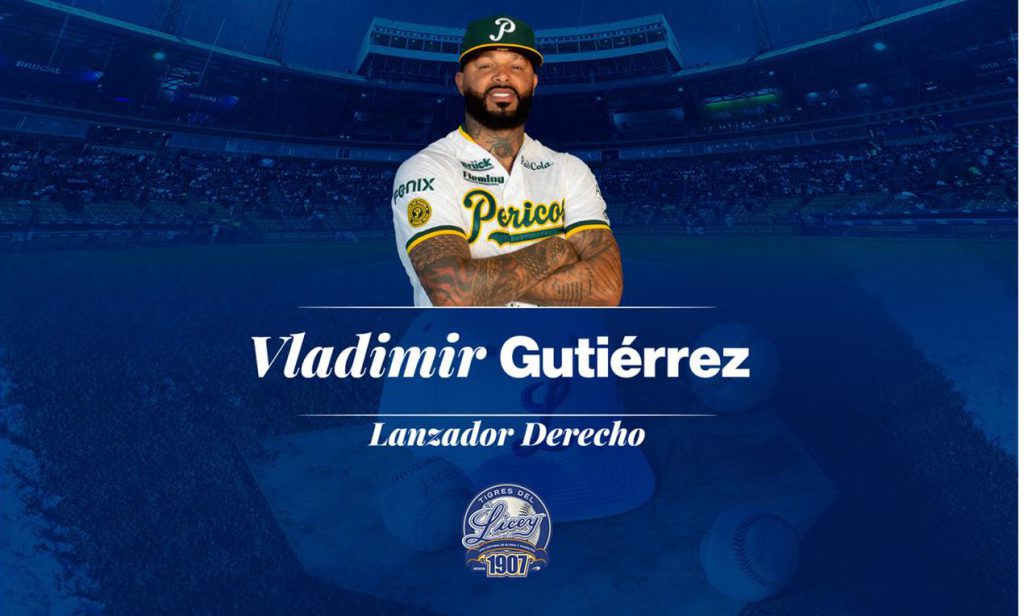Vladimir Gutiérrez volverá a reforzar rotación del Licey