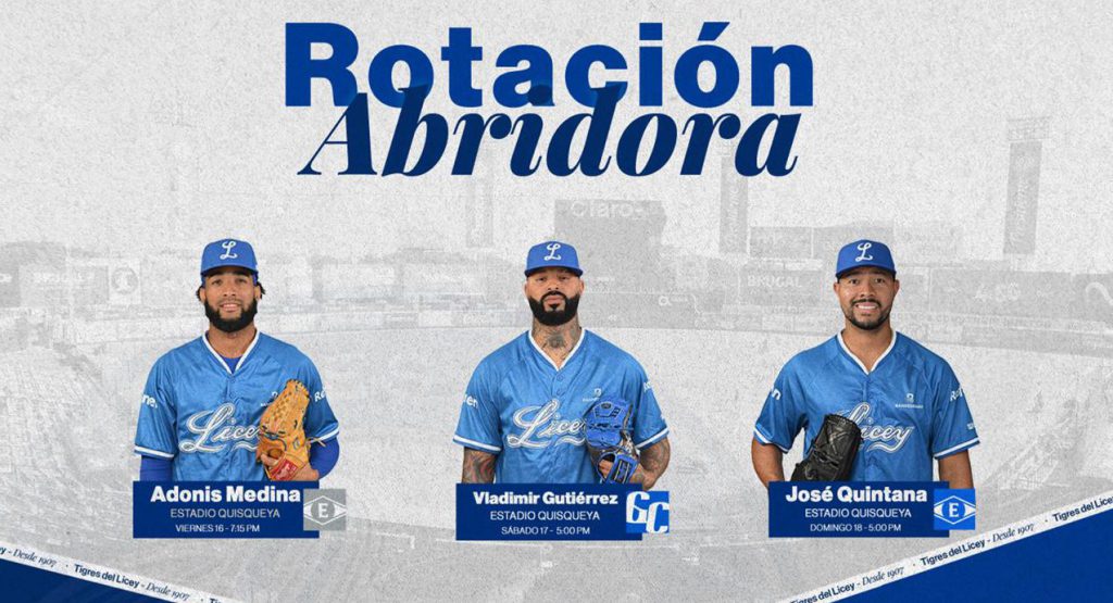 Licey anuncia rotación para los primeros tres partidos Licey anuncia rotación para los primeros tres partidos